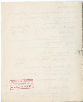 Rękopis wykładów Józefa Żurowskiego z zakresu archeologii przedhistorycznej  strona 212: pieczątk...