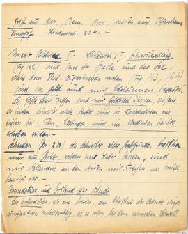 Brulion Józefa Żurowskiego zawierający zbiór luźnych kartek z notatkami w języku polskim i niemie...