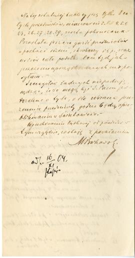 List od M. Borkowskiego do Erazma Majewskiego (rękopis)  strona 2