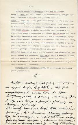 Maszynopis i rękopis trzynastu wykładów Józefa Żurowskiego na temat kultury megalitycznej  strona...