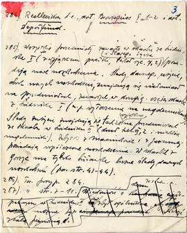 Fragment rękopisu artykułu Józefa Żurowskiego pt. Skarby halsztackiego okresu z doliny Dunajca wr...