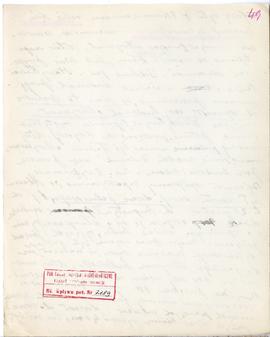 Rękopis wykładów Józefa Żurowskiego z zakresu archeologii przedhistorycznej  strona 94: pieczątka...