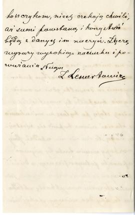 List od Zdzisława Lenartowicza do Erazma Majewskiego z dnia 9.07.1918 r. (rękopis)  strona 4