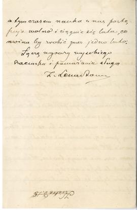 List od Zdzisława Lenartowicza do Erazma Majewskiego z dnia 20.06.1918 r. (rękopis)  strona 4