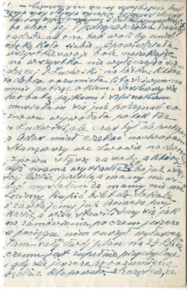 Rękopis listu Teresy Żurowskiej (matki) do Józefa Żurowskiego z dnia 10.06.1926 r.  strona 3