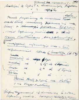 Rękopis sześćdziesięciu ośmiu wykładów Józefa Żurowskiego pt. "Sztuka Podyluwialna" z r...