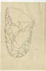 Collection rysunków (wraz z opisem) zabytków krzemiennych -  Sahara  Tachanghit - rysunek zabytku