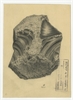 Rysunek zabytku krzemiennego (ołówek na kartonie) wersja z 13 III 1925 roku