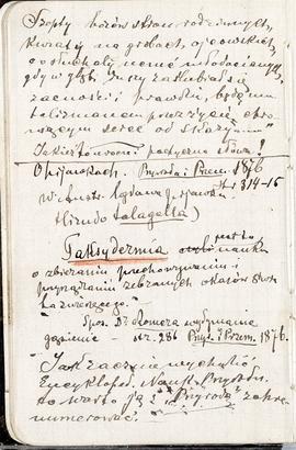 Notes nr 5 z okresu 15.02.1877 r .- 22.04.1877 r. Notatki odręczne Erazma Majewskiego dot. wpływu...