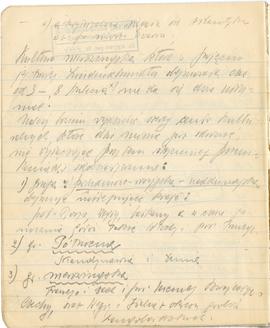 Brulion Józefa Żurowskiego pt. "Plastyka od Fidiasza począwszy" z odręcznymi notatkami ...