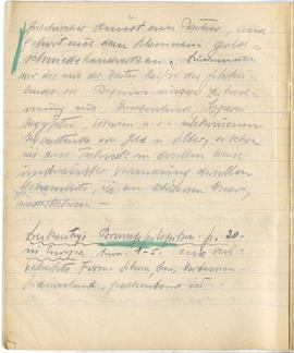 Brulion Józefa Żurowskiego z notatkami w języku niemieckim z okresu studiów w Wiedniu  strona 15