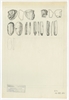 Tablica z rysunkami tuszem zabytków krzemiennych: sygnowana Z.S. 18-19 II 1970