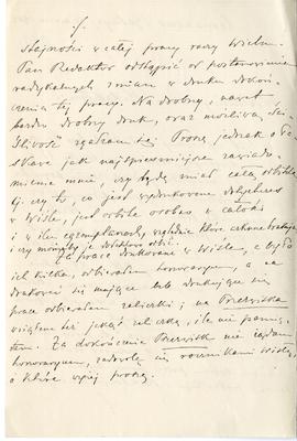 List od dr. Karola Matyasa do Erazma Majewskiego (rękopis)  strona 2