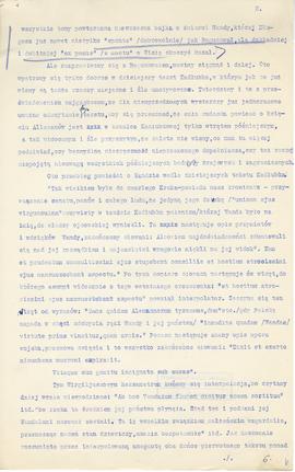 Maszynopis wypisów z K. Römera  Podanie o Kraku i Wandzie  "Biblioteka Warszawska"  t. ...