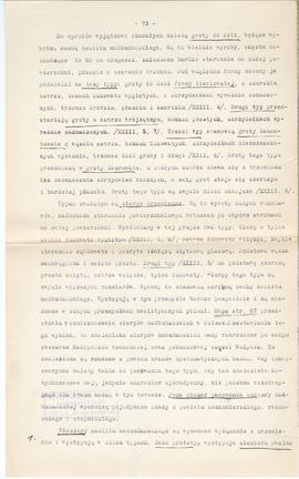 Maszynopis i rękopis trzynastu wykładów Józefa Żurowskiego na temat kultury megalitycznej  strona...