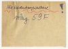 Rękopis - metryczka - Nie inwentaryzowane; Nr mag. 59 F