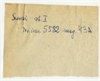 Rękopis - metryczka - Suraż  st. I; Nr inw. 5582; Nr mag. 43 A