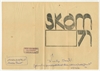 Rękopis - notatka Stefana Krukowskiego na projekcie okładki "Skam 71"  z dn. 14 IV 1976 r.