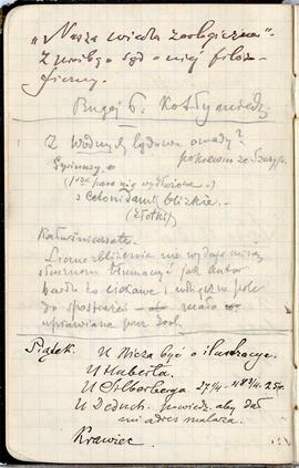 Notes nr  49 z wpisami odręcznymi  Erazma Majewskiego z okresu 08.03.1896 r.-20.07.1896 r.  strona.