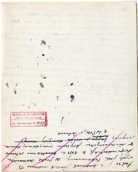 Rękopis wykładów Józefa Żurowskiego z zakresu archeologii przedhistorycznej  strona 108: fragment...