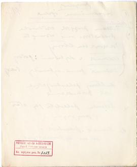 Rękopis wykładów Józefa Żurowskiego z zakresu archeologii przedhistorycznej  strona 234: pieczątk...