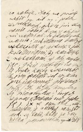 List od Hieronima Rafała Łopacińskiego do Erazma Majewskiego (rękopis)  strona 2