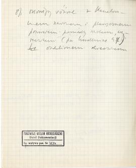 Zespół odręcznych notatek Józefa Żurowskiego (w tym opisy zabytków i zapiski bibliograficzne) wra...