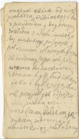 Notes nr 1 z okresu 29.06.1873 r.-24.09.1874 r.  Notatki odręczne (luzem w kieszonce tylnej okład...