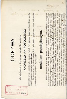 Odręczne notatki Józefa Żurowskiego na temat analogii do zabytków z Jakuszowic Małych  sporządzon...