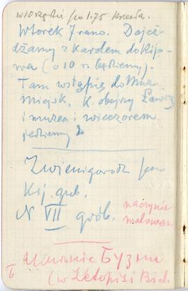 Notatnik nr 61 z odręcznymi notatkami Erazma Majewskiego z okresu od 29.02.1904 r. do 29.09.1904 ...