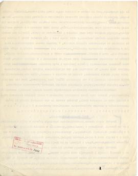 Maszynopis artykułu Józefa Żurowskiego z odręcznymi poprawkami pt. "Sztuka przedhistoryczna ...