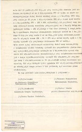 Maszynopis  odpis protokołu z dnia 19 grudnia 1927 r. z zebrania komisji w m. Gródek  pow. Równe ...