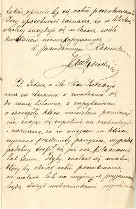 List od Jana Lesieckiego do Redakcji rocznika "Światowit" z dnia 22.03.1899 r. (rękopis...