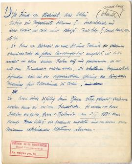 Brulion Józefa Żurowskiego zawierający zbiór luźnych kartek z notatkami w języku polskim i niemie...