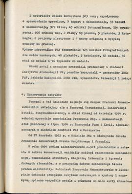 Państwowe Muzeum Archeologiczne w Warszawie. Sprawozdanie z działalności w roku 1984. Mszynopis. ...