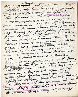 Rękopis wykładów Józefa Żurowskiego z zakresu archeologii przedhistorycznej  strona 87: "[…]...