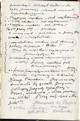 Notatnik nr 72 z odręcznymi notatkami Erazma Majewskiego z okresu od 08.08.1912 r. do 12.02 1914 ...