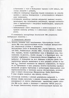 Państwowe Muzeum Archeologiczne w Warszawie. Sprawozdanie z działalności w roku 1992.  Maszynopis...