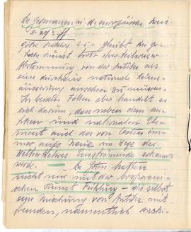 Brulion Józefa Żurowskiego "Żurowski 1918" z notatkami w języku niemieckim z okresu stu...