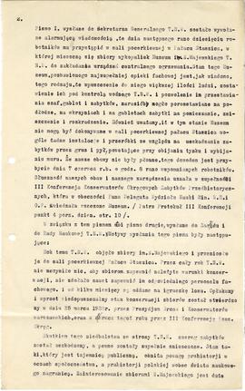 Pismo konserwatorów R. Jakimowicza i S. Krukowskiego z dnia 02.07.1922 r. do Prezydium Państwoweg...