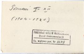 Fiszka z odręcznymi notatkami bibliograficznymi Józefa Żurowskiego  strona 2: "Poznań I-XII ...