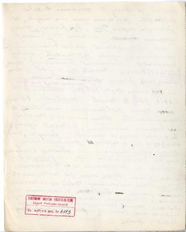 Rękopis wykładów Józefa Żurowskiego z zakresu archeologii przedhistorycznej  strona 106: pieczątk...