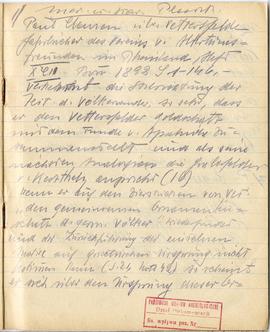 Brulion Józefa Żurowskiego z notatkami w języku niemieckim z okresu studiów w Wiedniu  strona 24