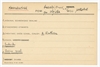 Karta stanowiska "Hancewicze  gm. Wojska  pow. brzeski (Brześć n.B.)  woj. poleskie" (d...