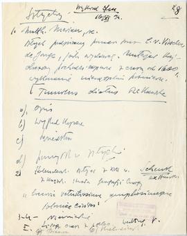 Rękopis dwudziestu ośmiu wykładów Józefa Żurowskiego pt. "Zagadnienie Kopca Krakusa na tle z...