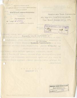 Maszynopis. Pismo nr IVN.10.228/26 z dnia 24 września 1926 r. Ministerstwa Wyznań Religijnych i O...