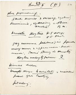 Maszynopis i rękopis trzynastu wykładów Józefa Żurowskiego na temat kultury megalitycznej  strona...