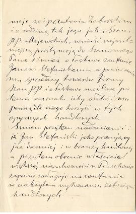 List od Edwarda Cieślewskiego do Erazma Majewskiego (rękopis)  strona 3