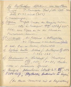 Brulion Józefa Żurowskiego z notatkami w języku niemieckim z okresu studiów w Wiedniu  strona 12