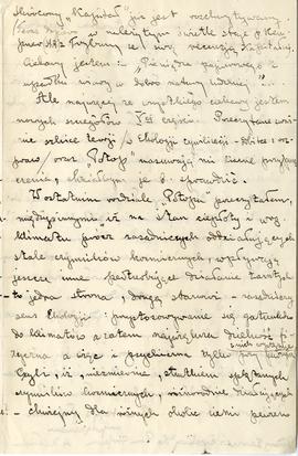 List od A. Jabłońskiego (pisany z Częstochowy) do Erazma Majewskiego (rękopis)  strona 3